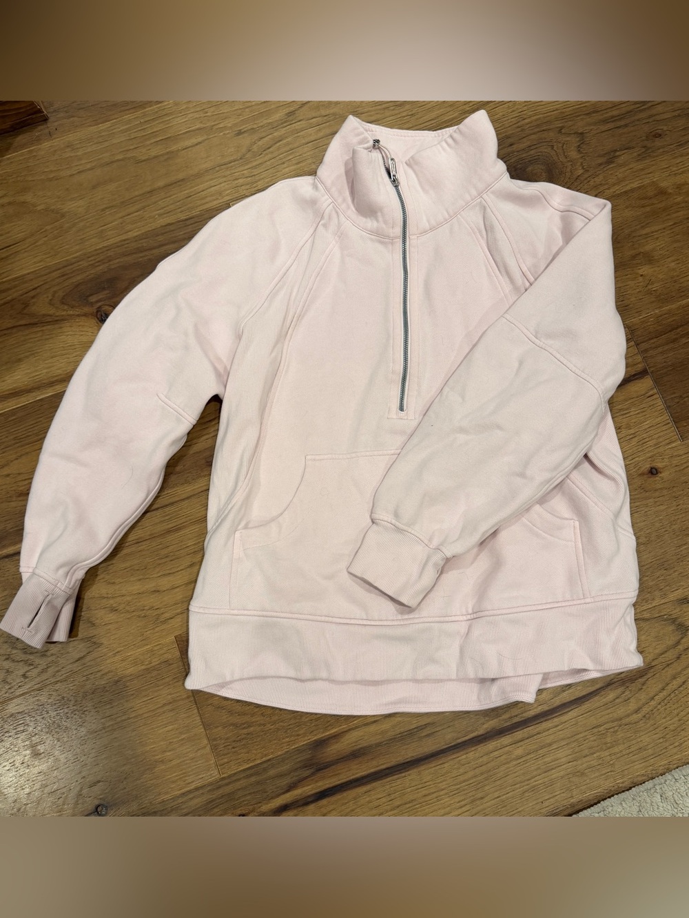 lululemon athletica Pale Pink Half-Zip Pullover